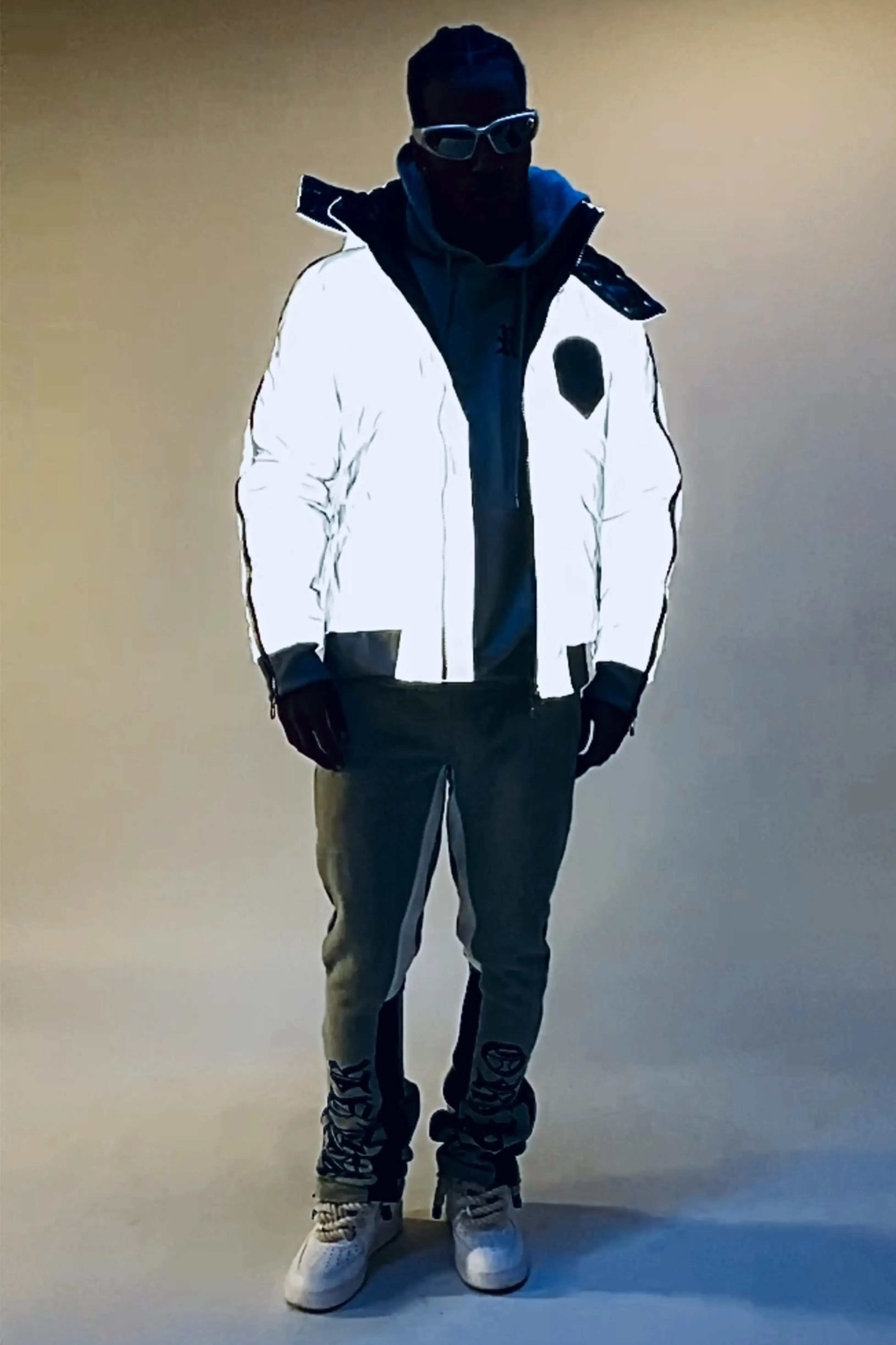 Chin Reflective Puffer Jacket