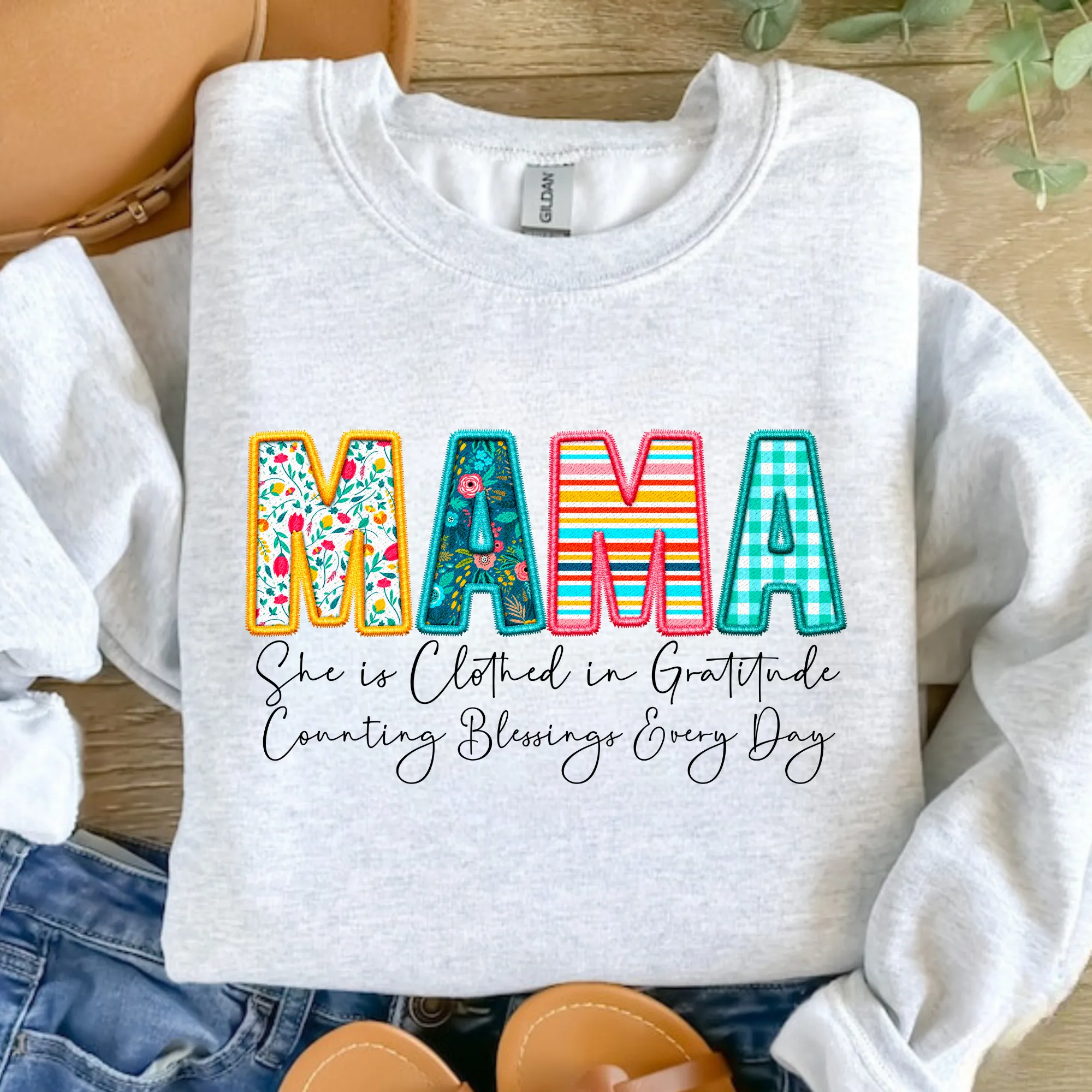 Clothed In Gratitude Mama Sweatshirt