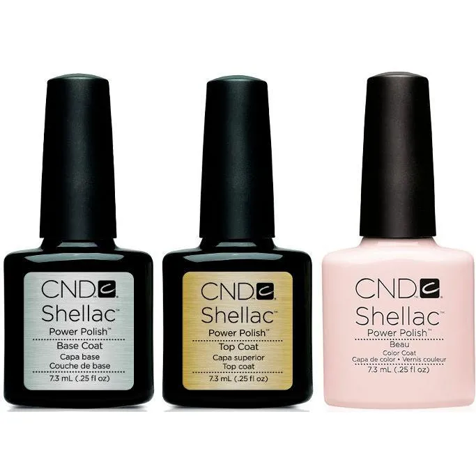 CND - Shellac Combo - Base, Top & Beau