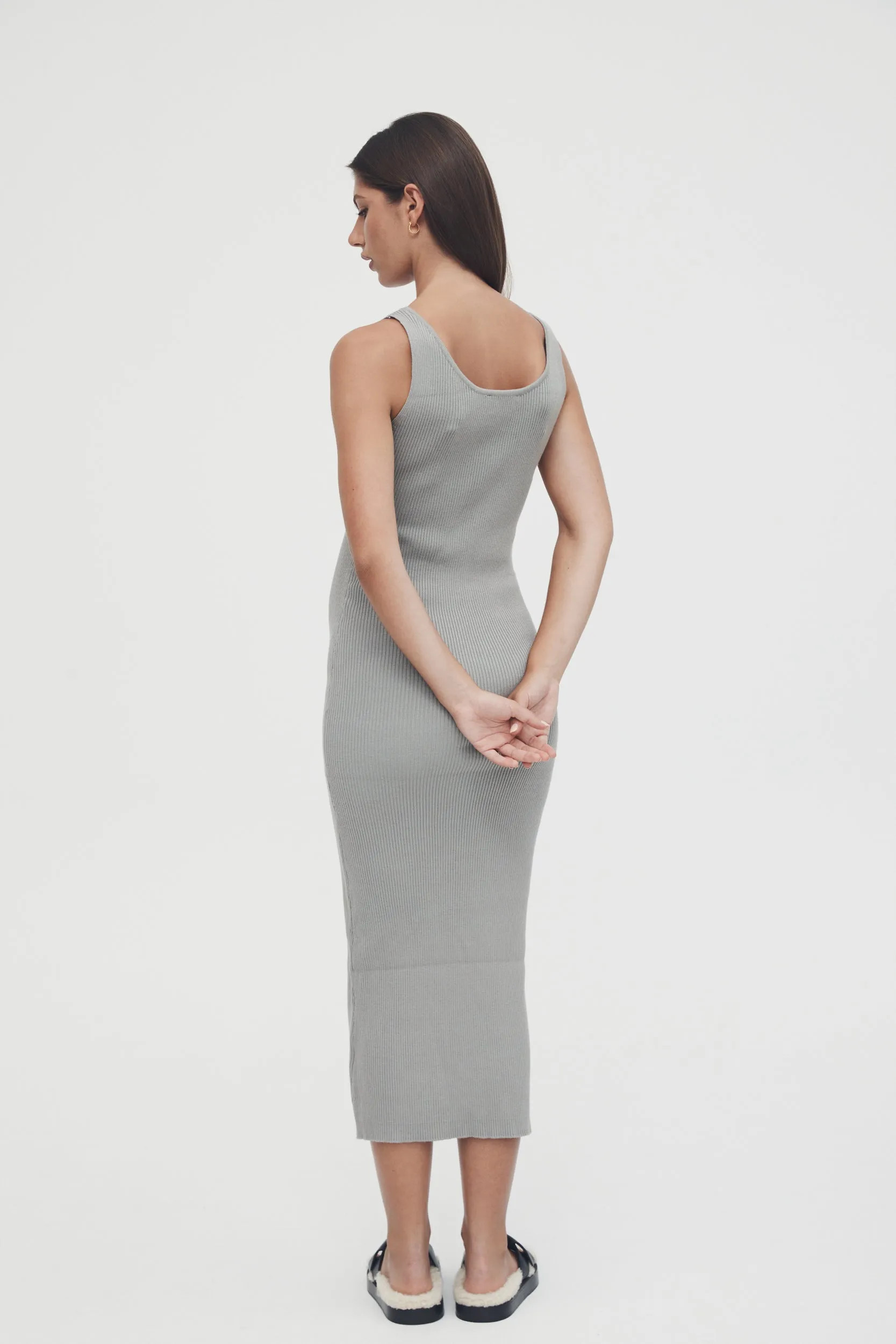 Coastline Knit Dress II (Washed Sage)