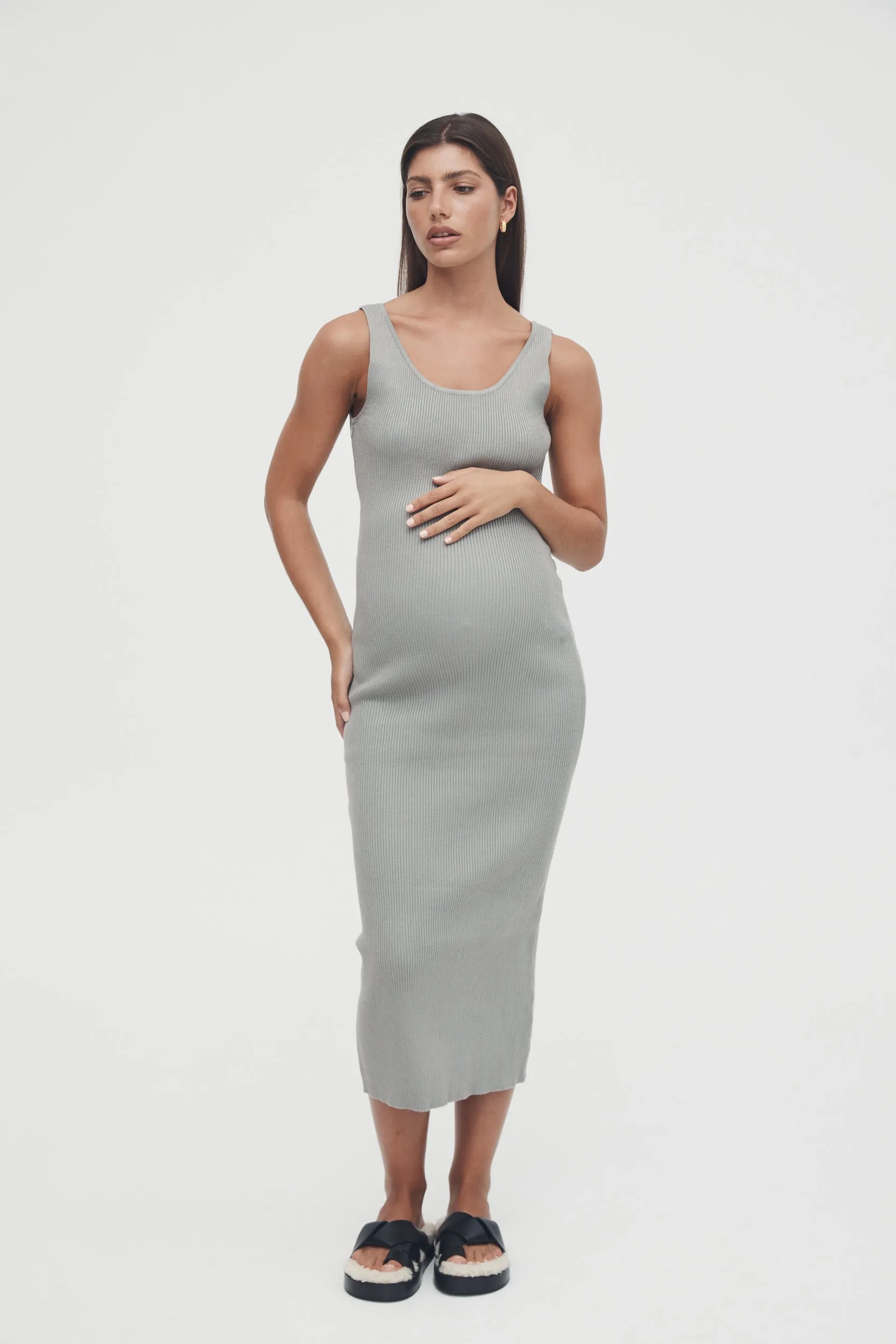 Coastline Knit Dress II (Washed Sage)