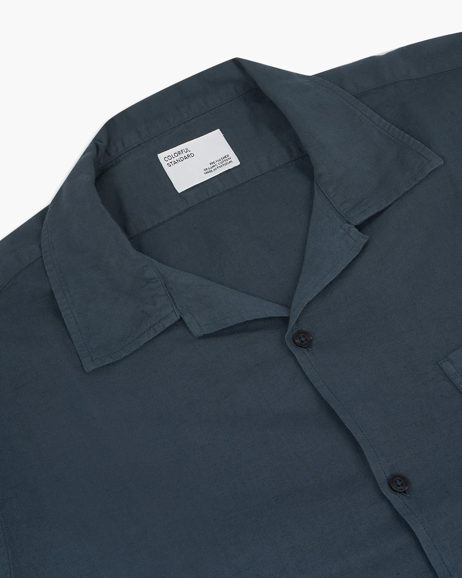 Colorful Standard Linen Shirt - Petrol Blue