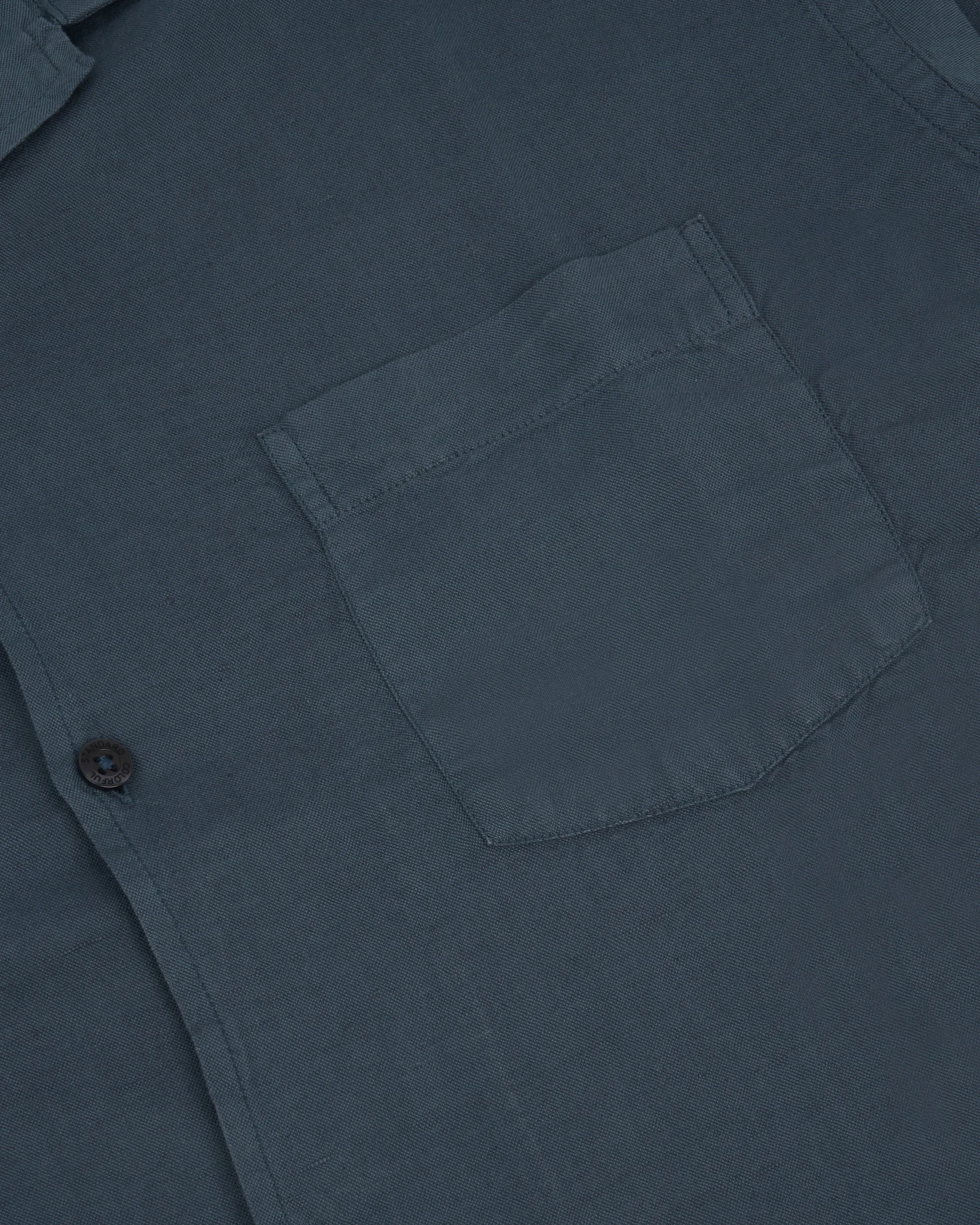 Colorful Standard Linen Shirt - Petrol Blue