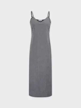 Corduroy Slip Dress-Grey