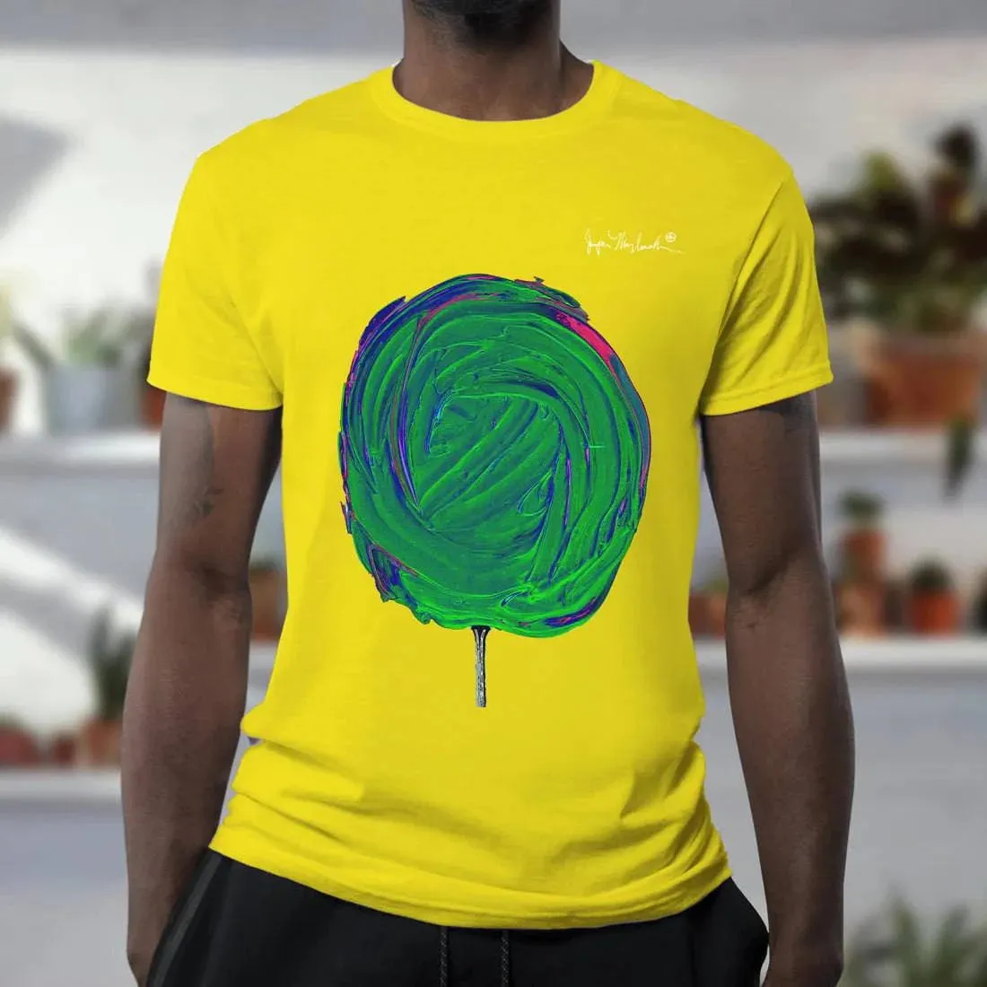 Cosmic Lime Fizz Cotton Candy MEN'S T-Shirt by Jumper Maybach®