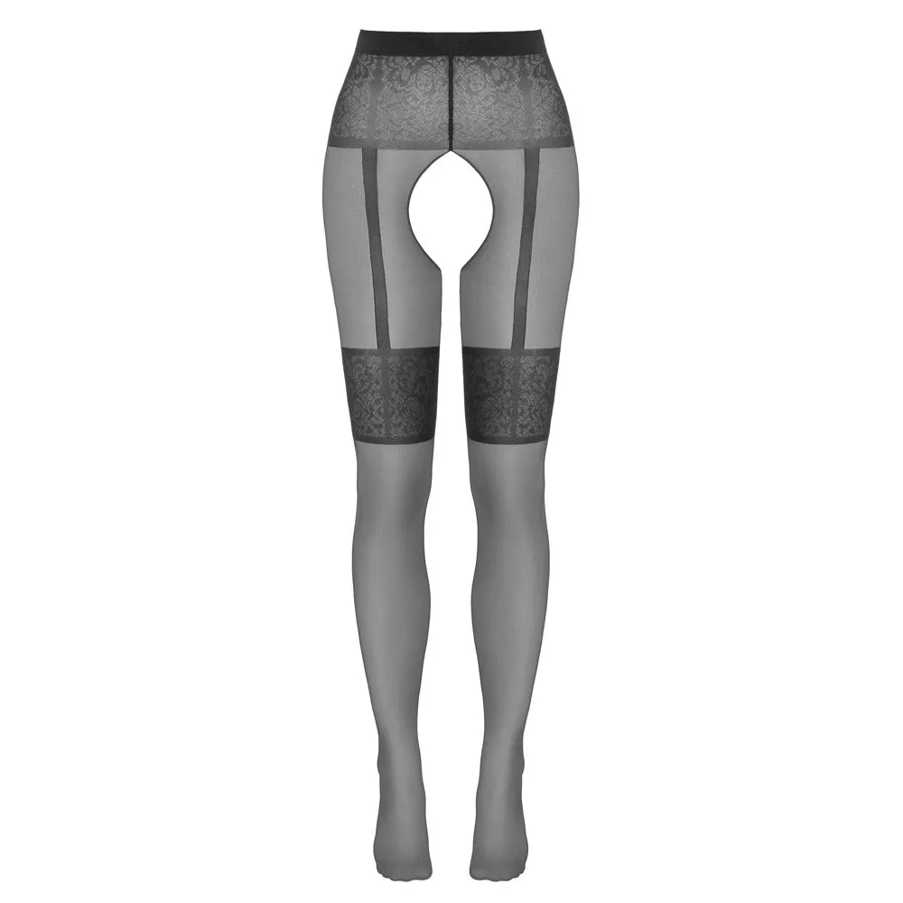 Cottelli Crotchless Tights Black