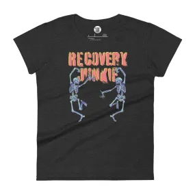 Dancing Recovery Junkie Skeletons - Women's short sleeve t-shirt