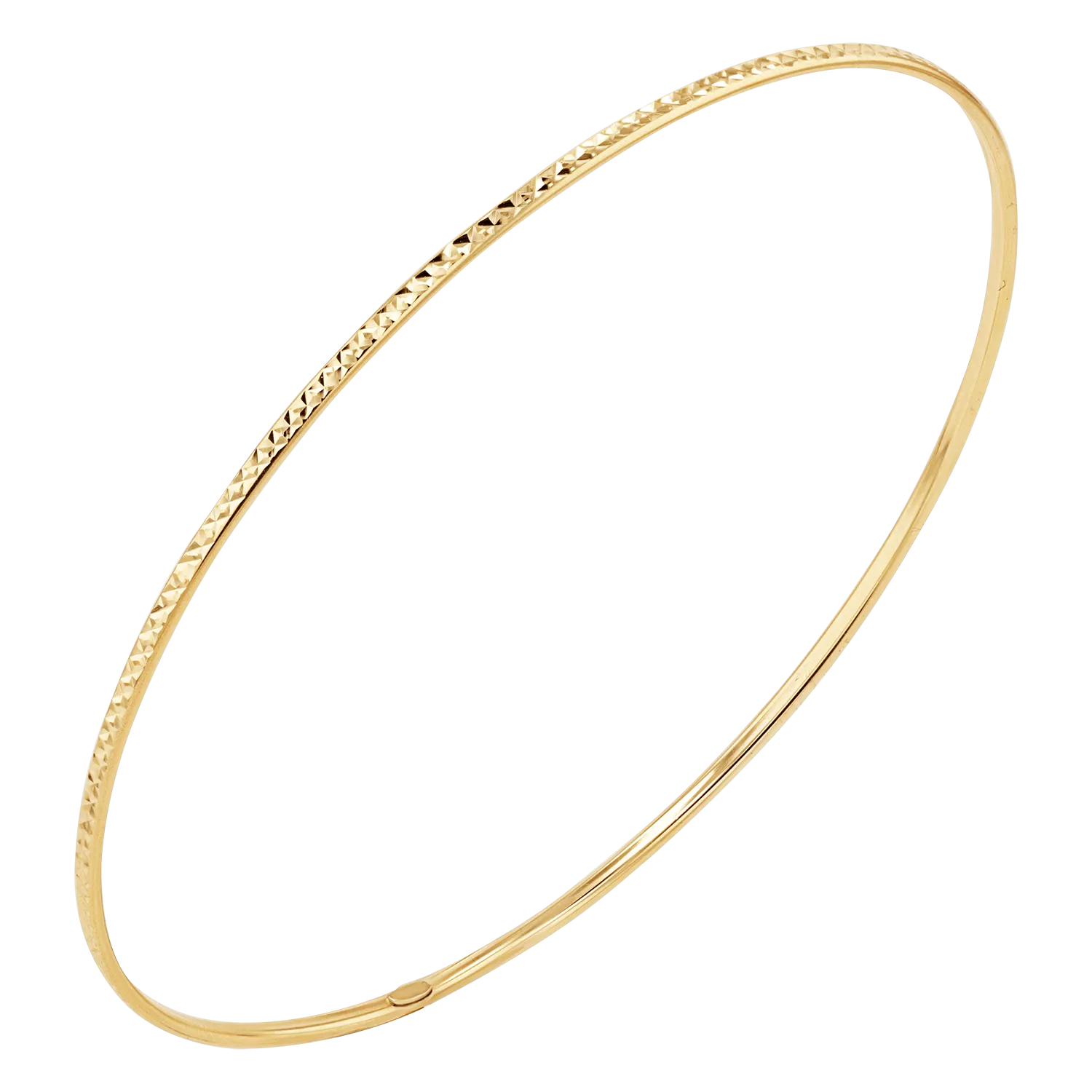 Diamond Cut Wire Bangle