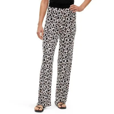 Diane von Furstenberg Women's High Rise Flare Full Pants Lightweight