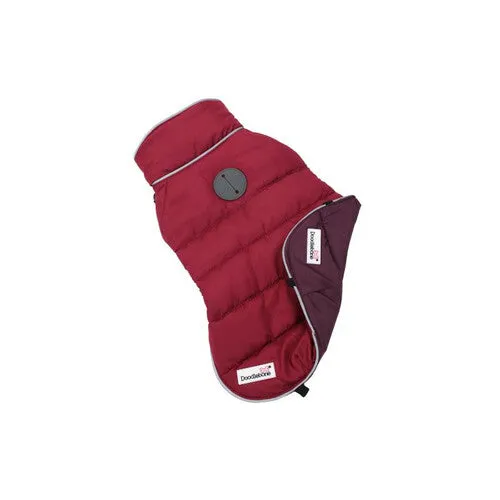 Doodlebone Puffer Jacket Punch & Burgundy Size 1-3