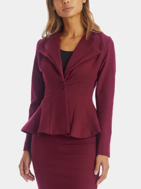 Double Notch Lapel Blazer