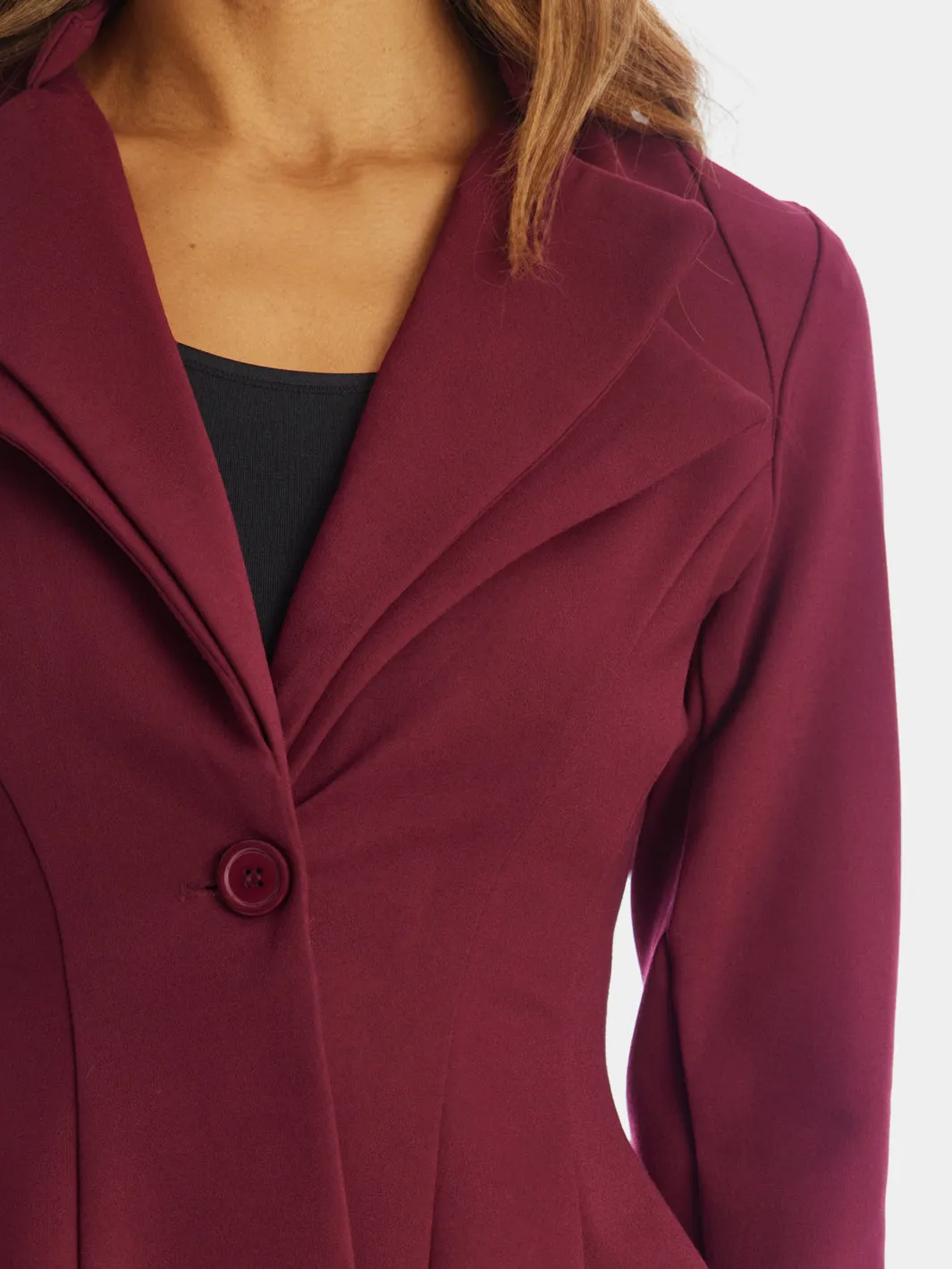 Double Notch Lapel Blazer