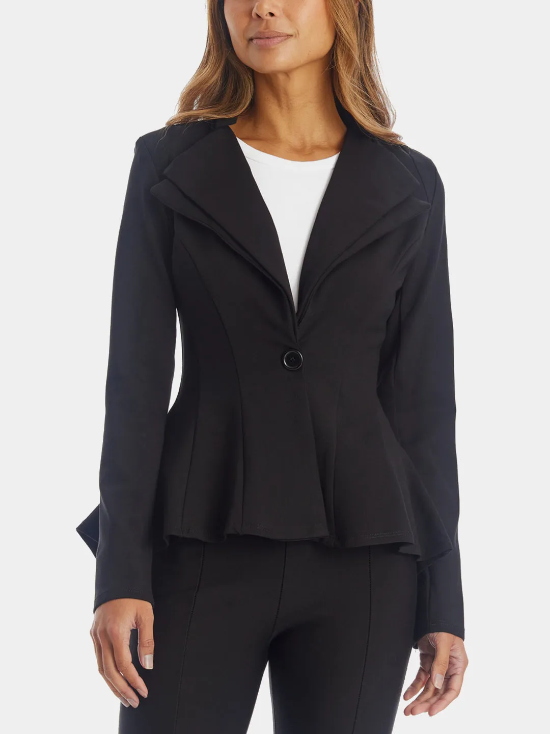 Double Notch Lapel Blazer