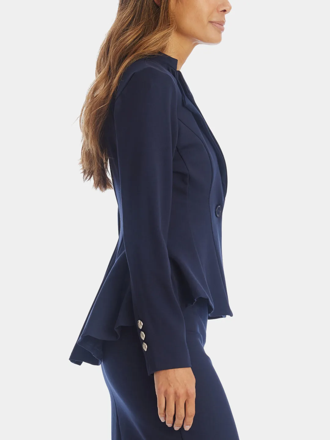 Double Notch Lapel Blazer