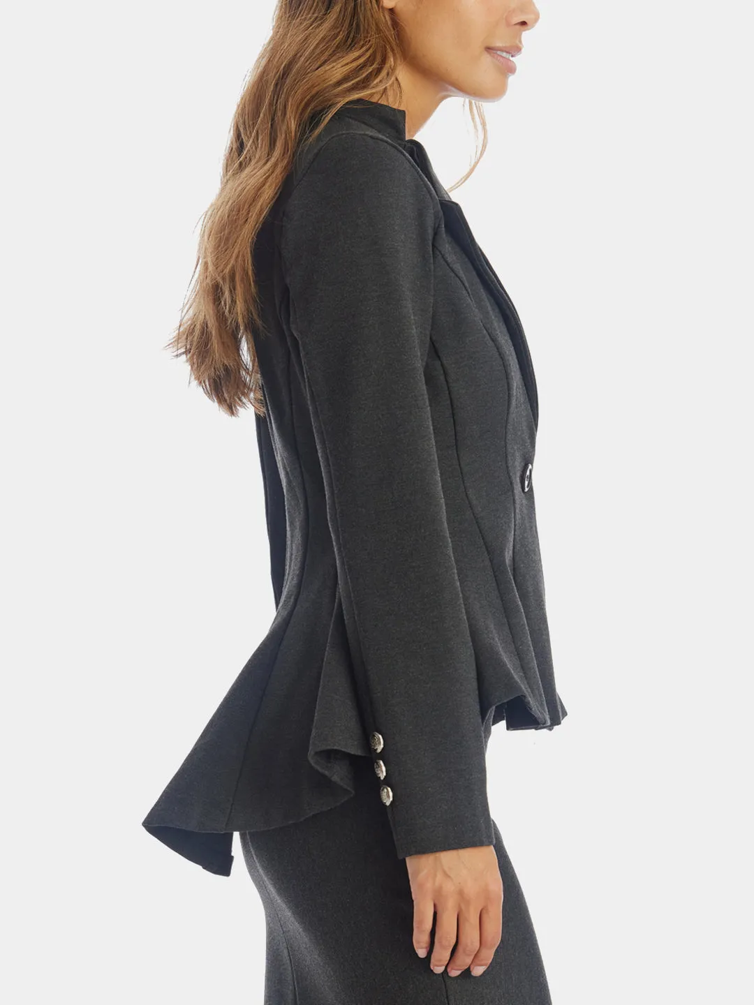 Double Notch Lapel Blazer