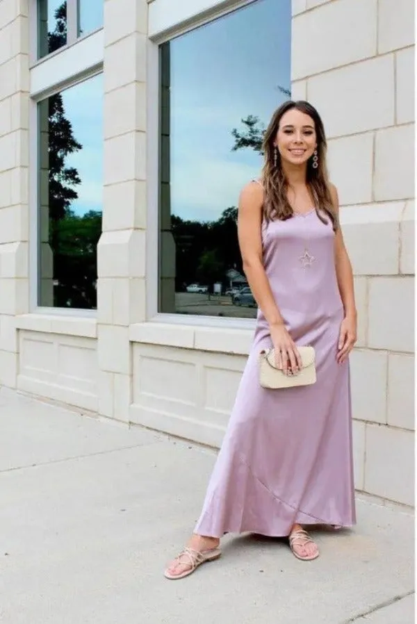 Dreaming Satin Maxi Slip Dress