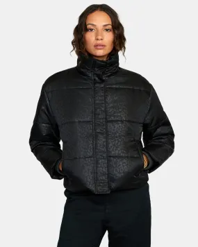 Eezeh Corduroy Puffer Jacket - Black