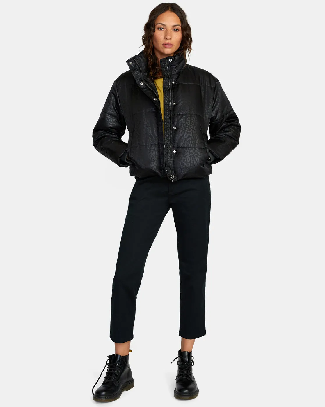 Eezeh Corduroy Puffer Jacket - Black