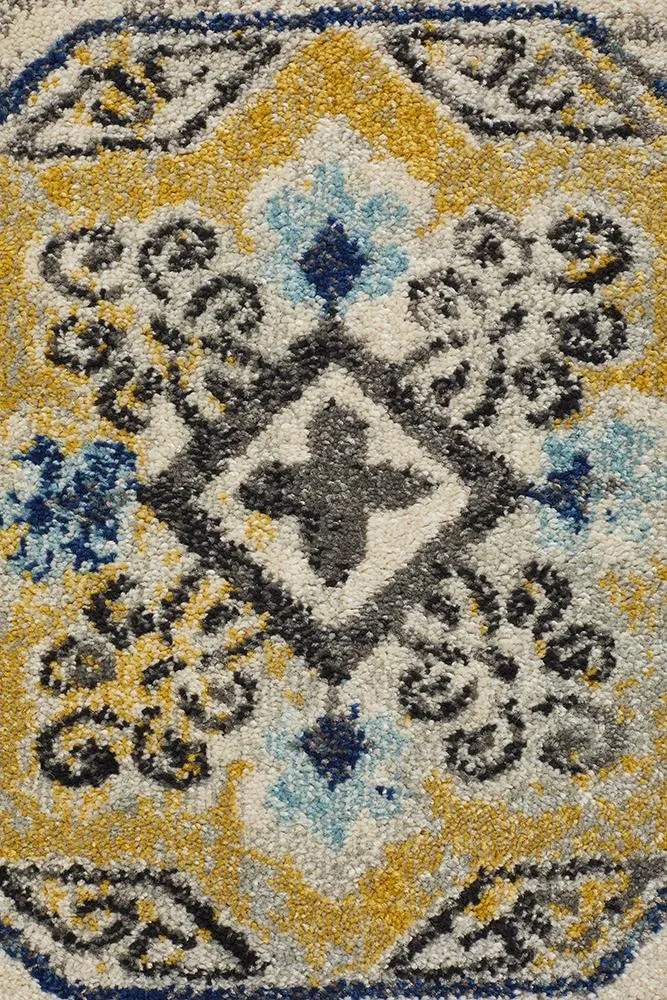 Emin Vintage Look Blue Rug