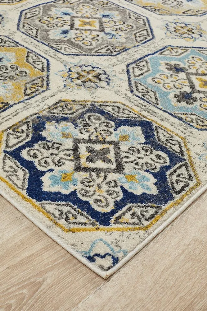 Emin Vintage Look Blue Rug