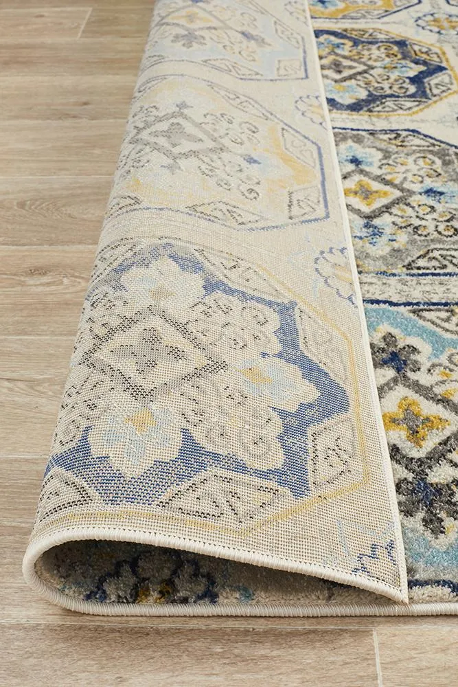 Emin Vintage Look Blue Rug