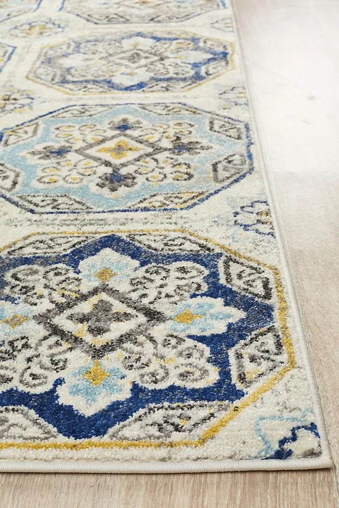 Emin Vintage Look Blue Rug