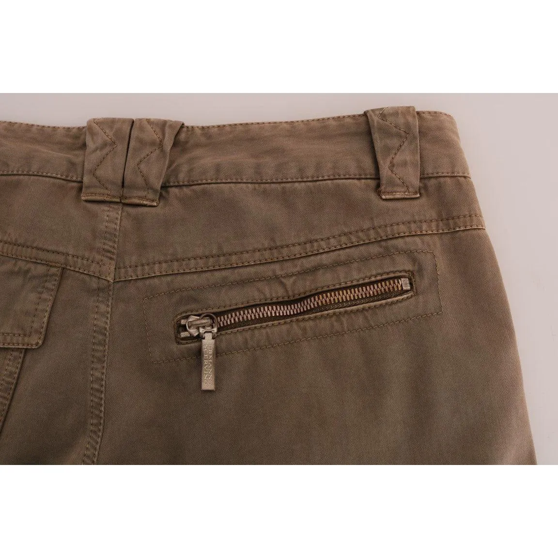 Ermanno Scervino Chic Brown Casual Cotton Pants