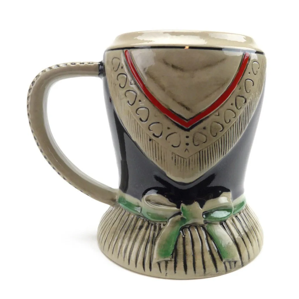 German Dirndl Ceramic Stein without Lid