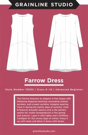 Grainline Studio's - Farrow Dress (0-18)