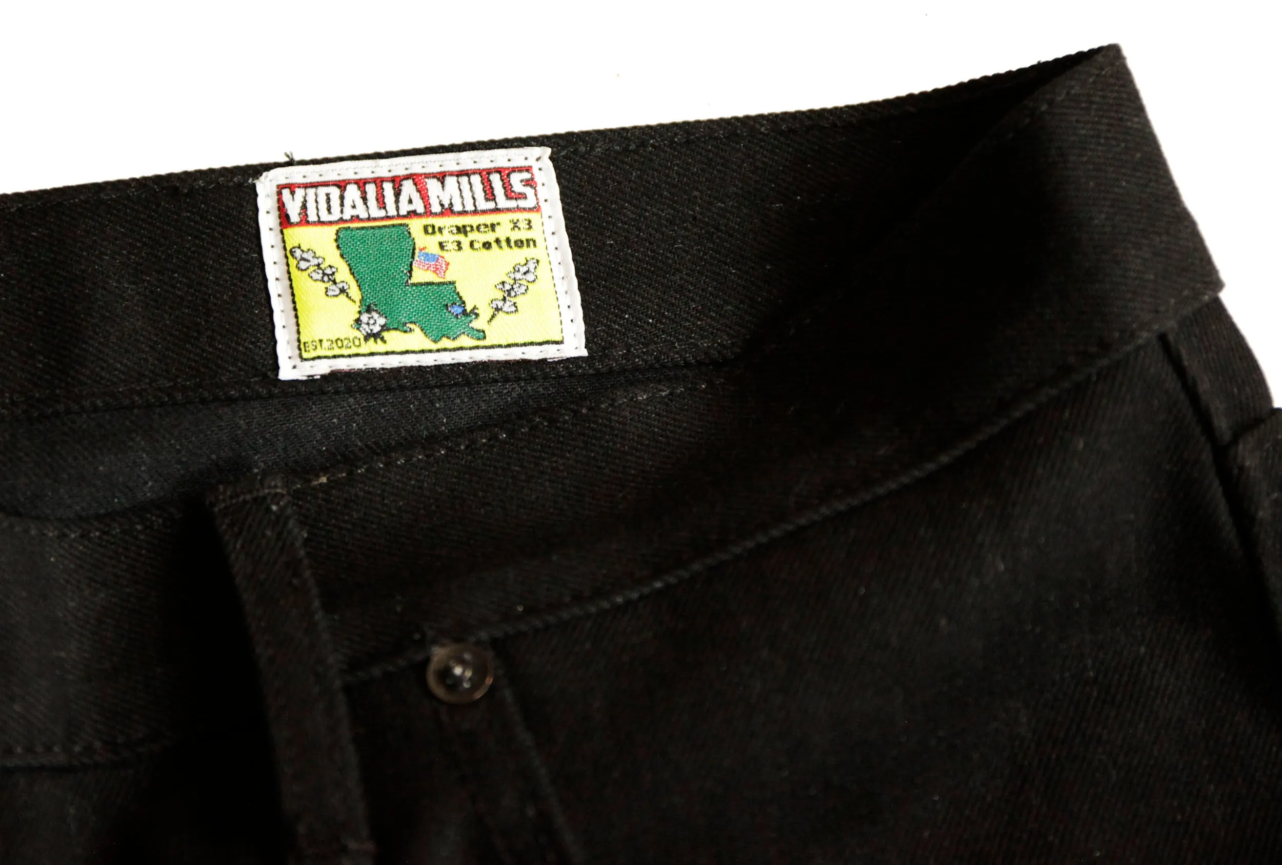 Greaser Black Maria Vidalia Mills 14 oz Selvedge Sulphur Denim