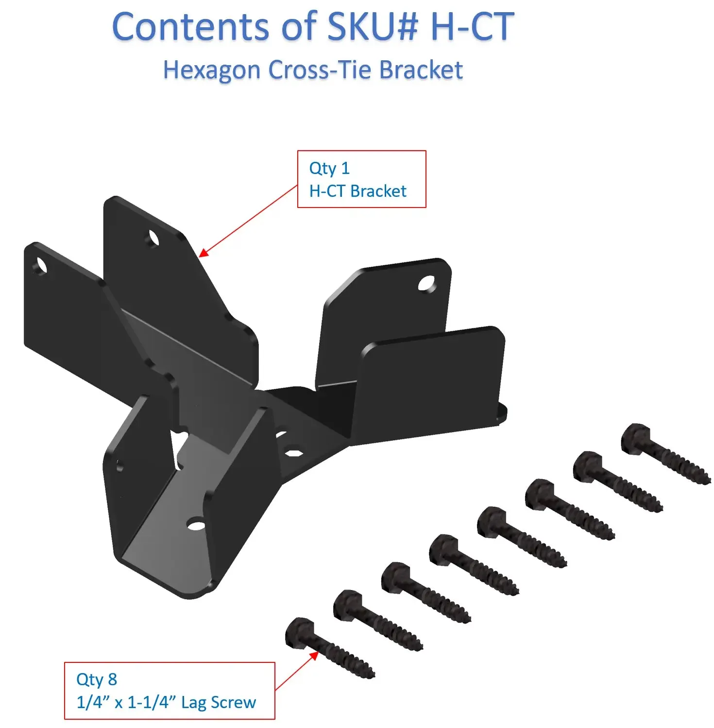 Hexagon CrossTie Bracket