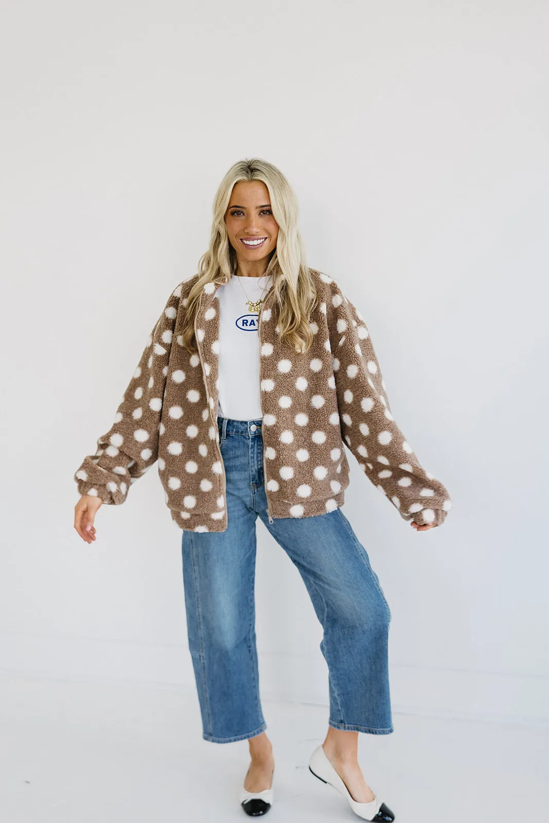 Honey Teddy Bear Jacket - Taupe