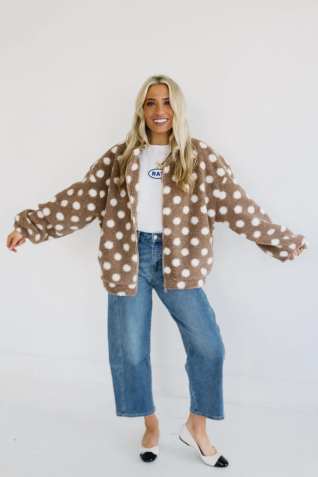 Honey Teddy Bear Jacket - Taupe