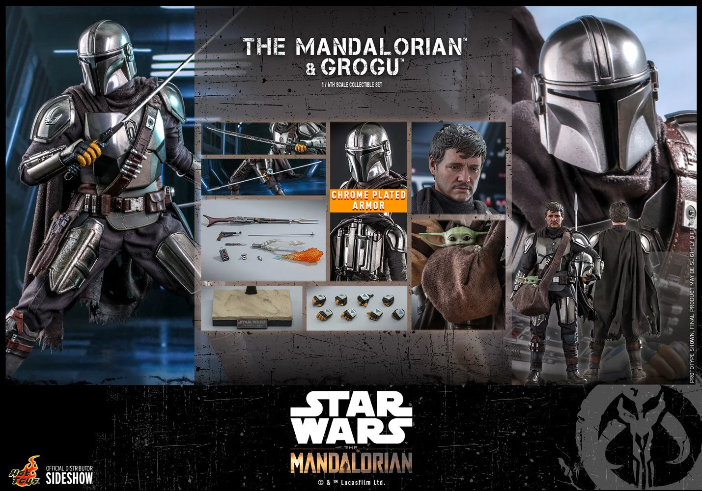 Hot Toys - Star Wars The Mandalorian - The Mandalorian and Grogu