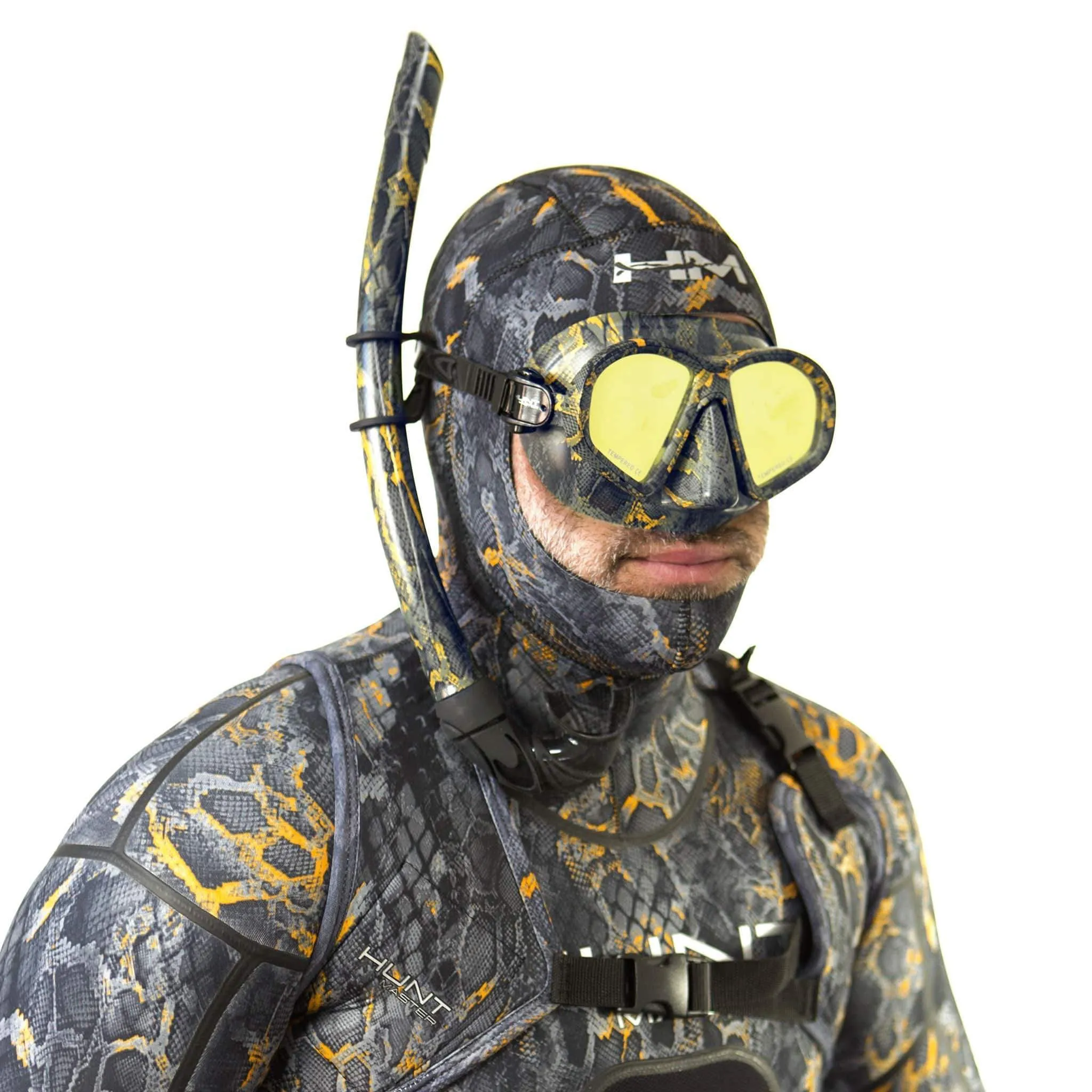 Hunt Master Harbinger Camo Diving Mask with Matching Camo Container