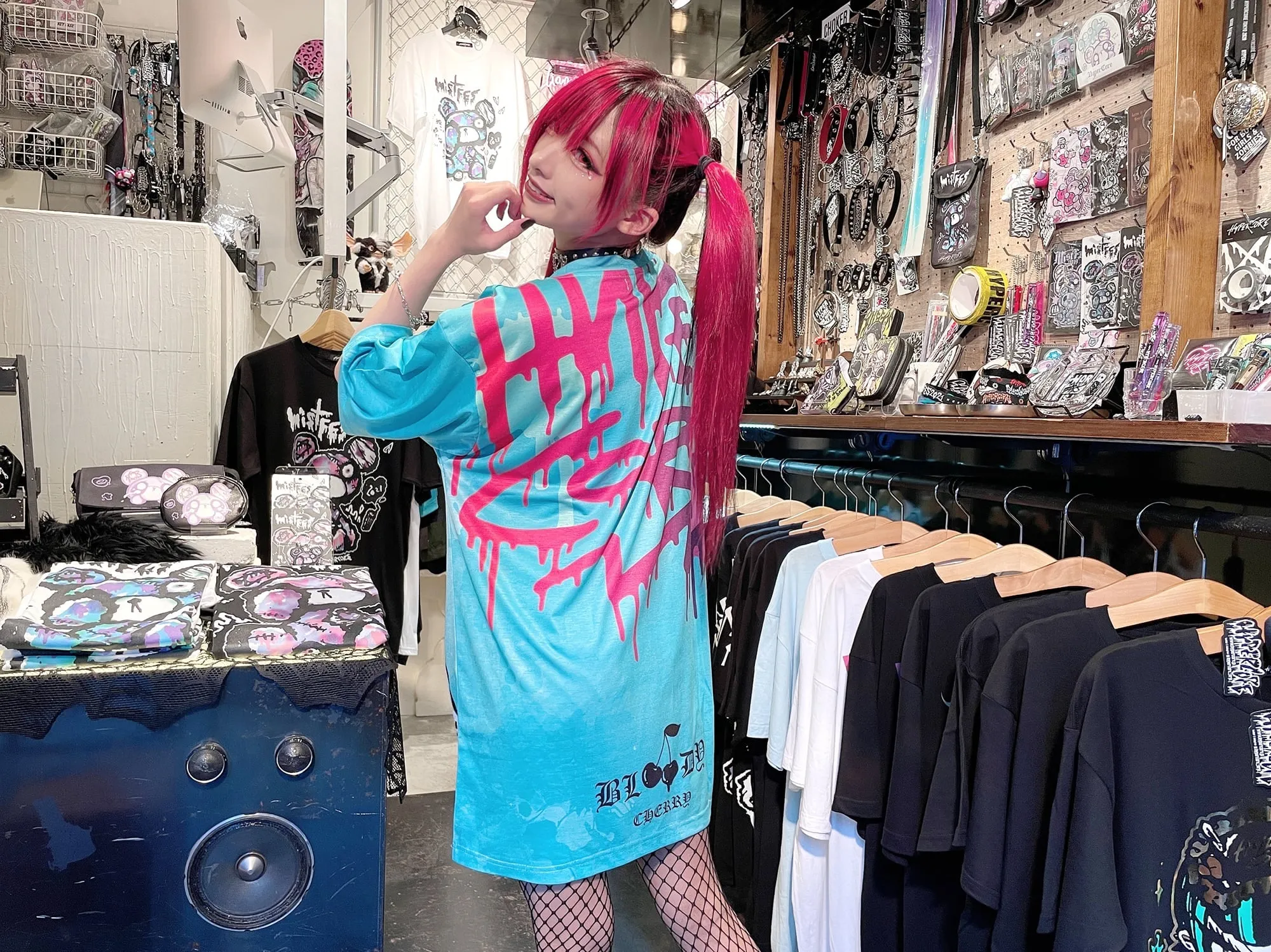 Hypercore "bloody cherry" t-shirt as seen on Billie Eilish