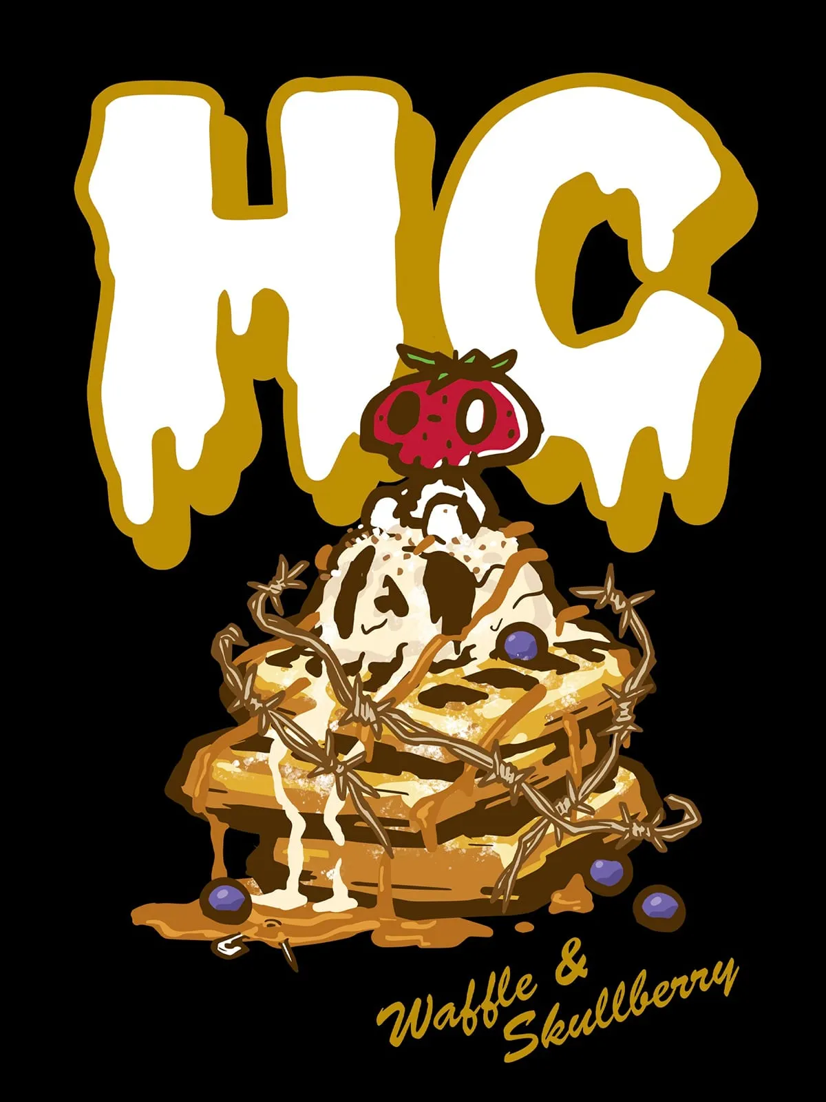 Hypercore "Waffle & Skullberry ” t-shirt