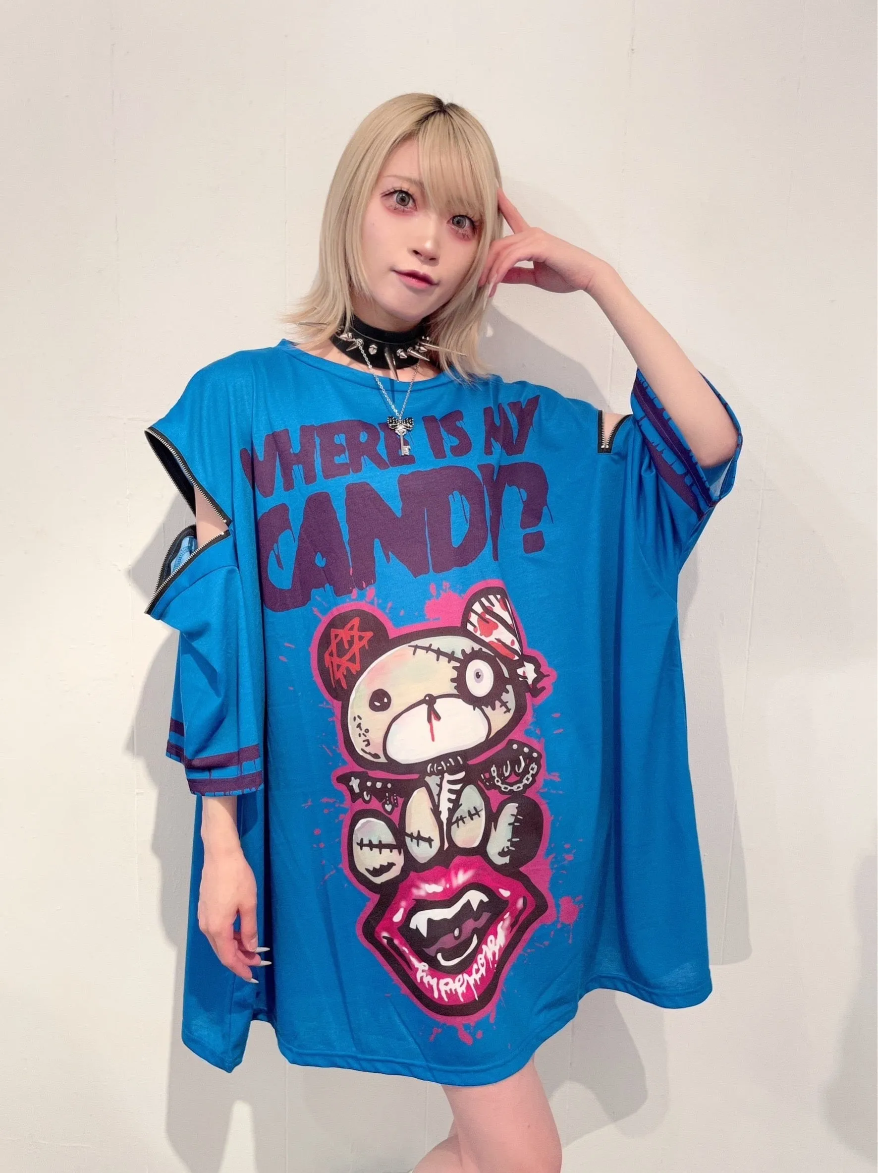 Hypercore "where is my candy?" zip t-shirt