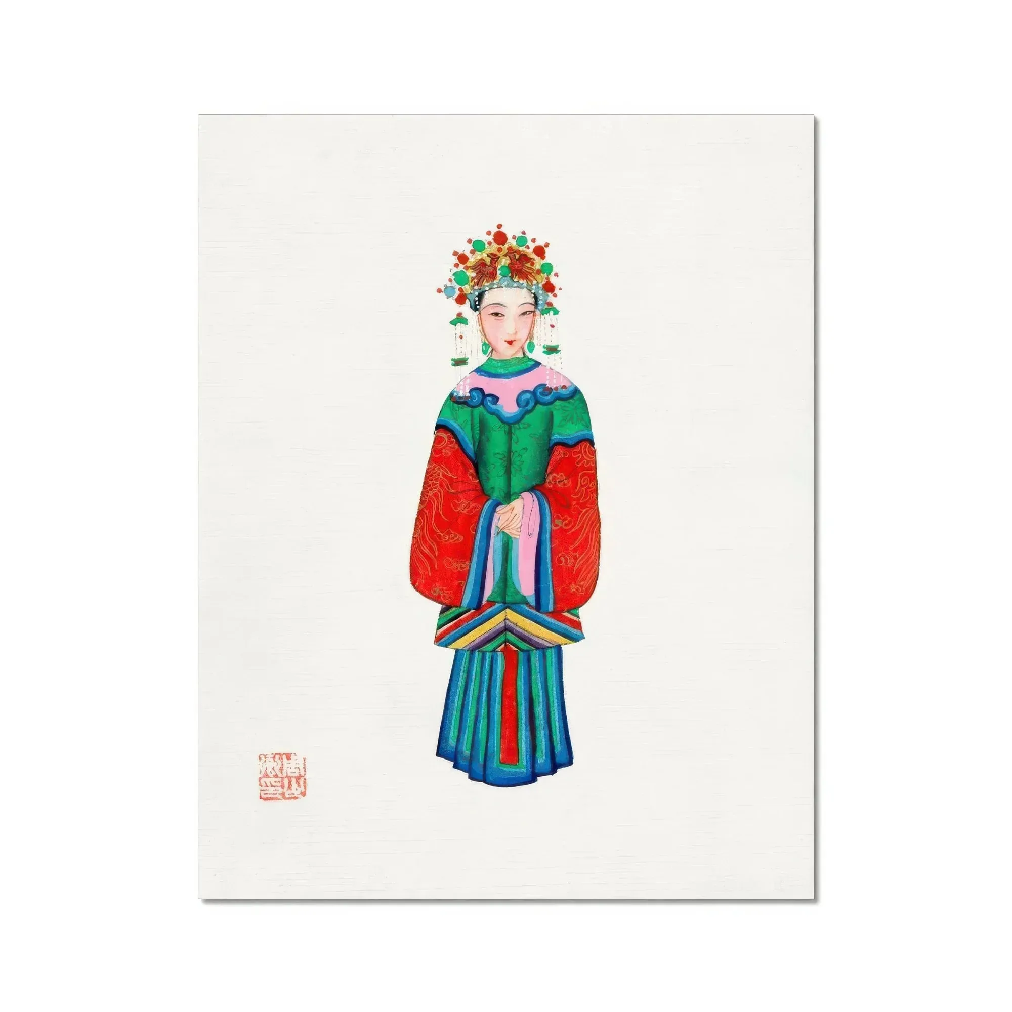 Imperial Princess - Qing Dynasty Fashion Art Print