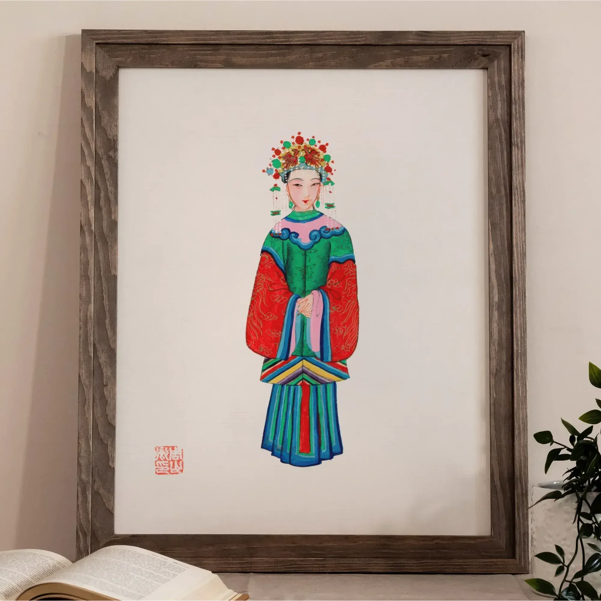 Imperial Princess - Qing Dynasty Fashion Art Print