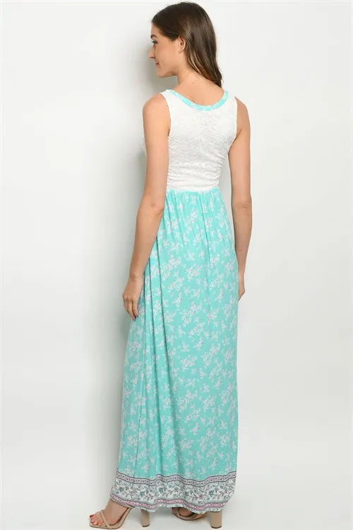 Jade Floral Maxi Dress