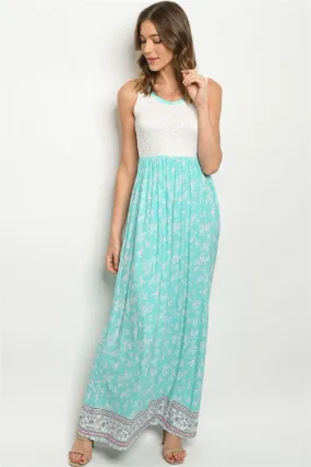 Jade Floral Maxi Dress