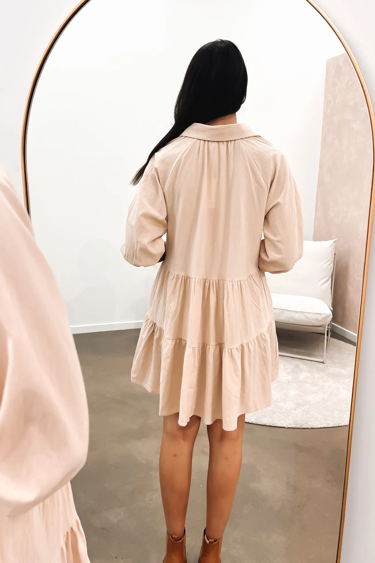 Jared Mini Dress Beige