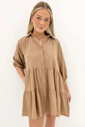 Jared Mini Dress Brown