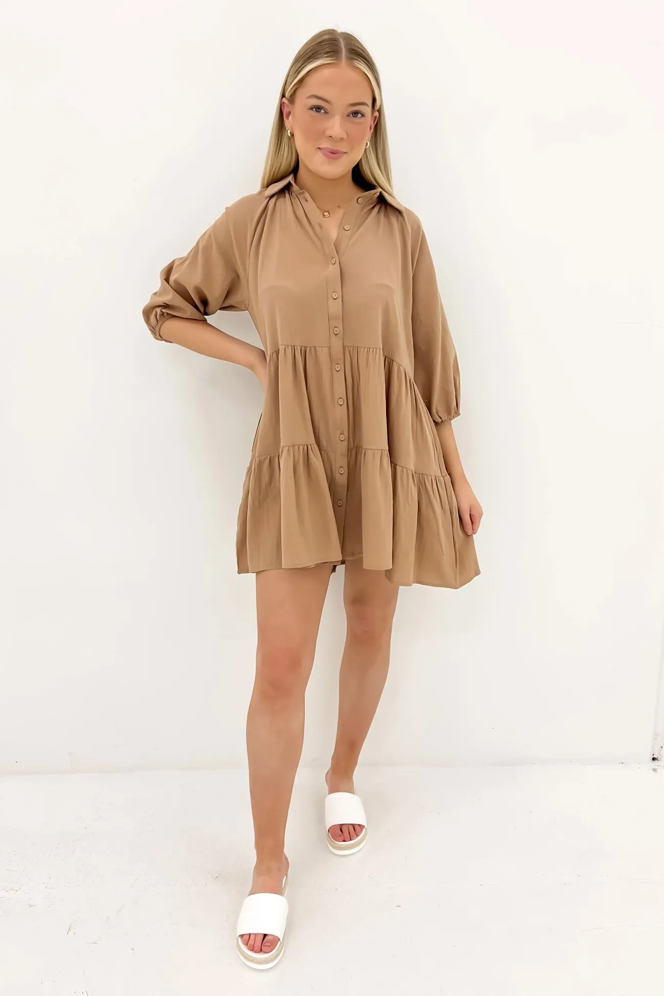 Jared Mini Dress Brown