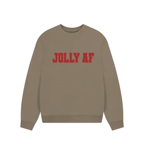 Jolly AF Women's Oversized Christmas Jumper