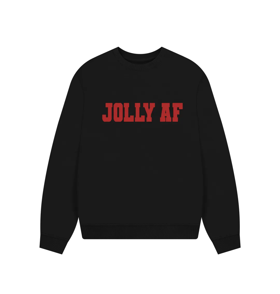 Jolly AF Women's Oversized Christmas Jumper