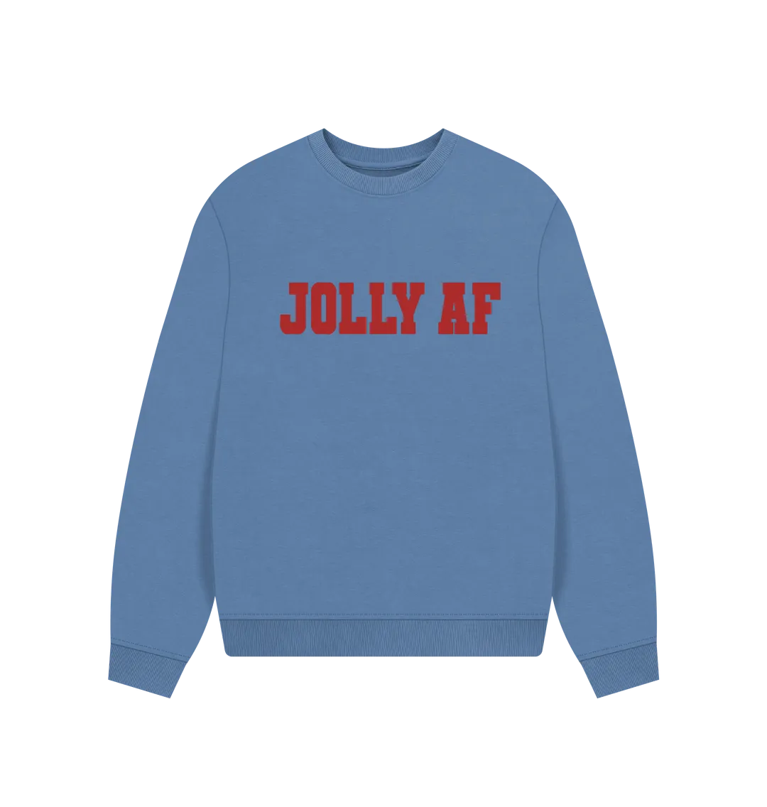 Jolly AF Women's Oversized Christmas Jumper