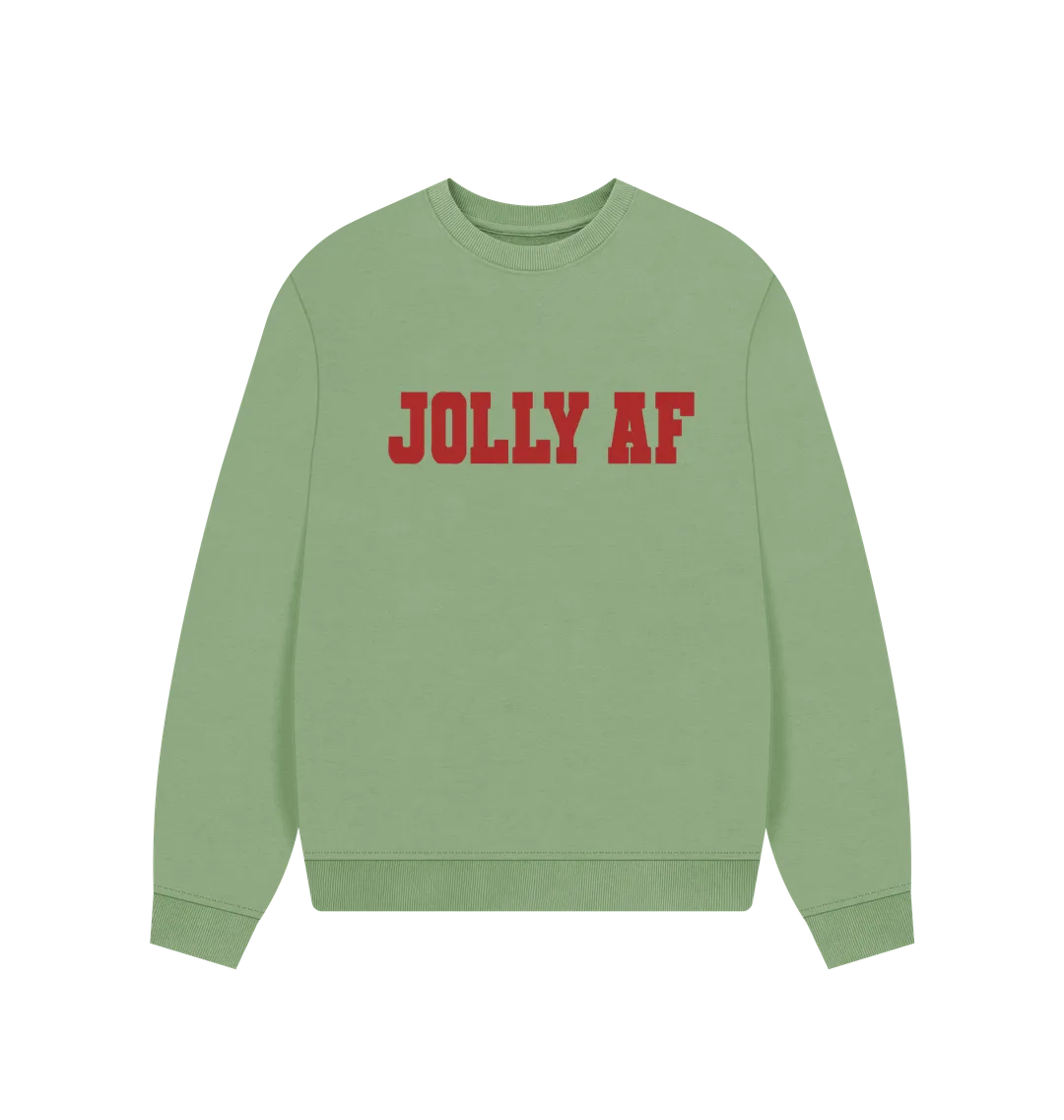 Jolly AF Women's Oversized Christmas Jumper