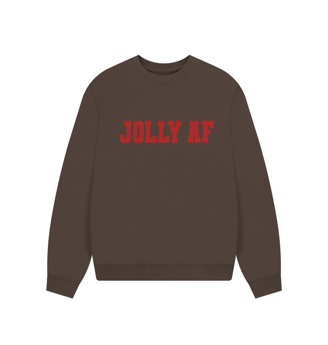 Jolly AF Women's Oversized Christmas Jumper